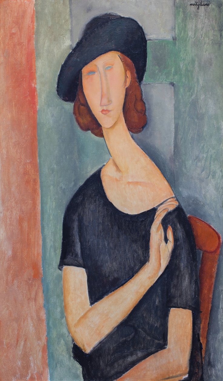 Jeanne Hébuterne mit Hut von Amedeo Modigliani