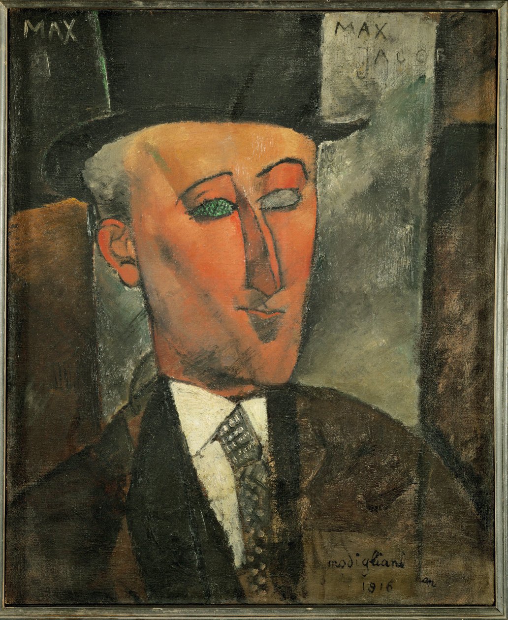 Max Jacob, Schriftsteller und Kunstkritiker von Amedeo Modigliani