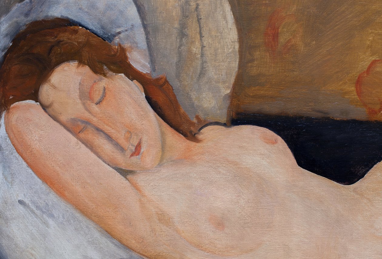 Liegender Akt, rechter Arm untergelegt von Amedeo Modigliani