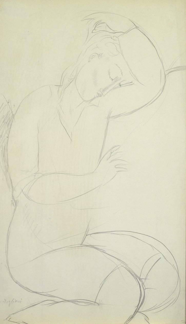 Schlafende Frau von Amedeo Modigliani