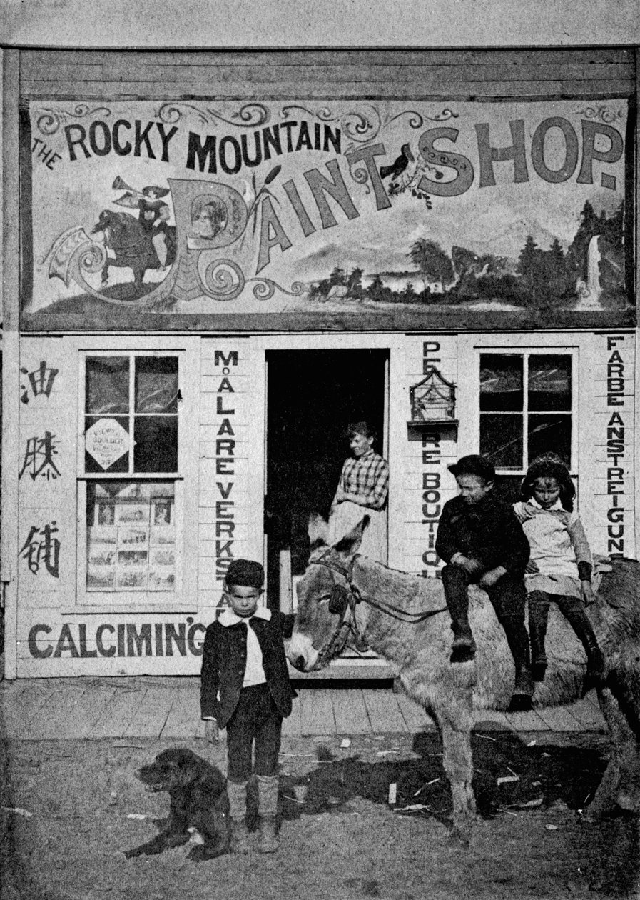 Rocky Mountain Lackiererei, ca. 1880-90 von American Photographer