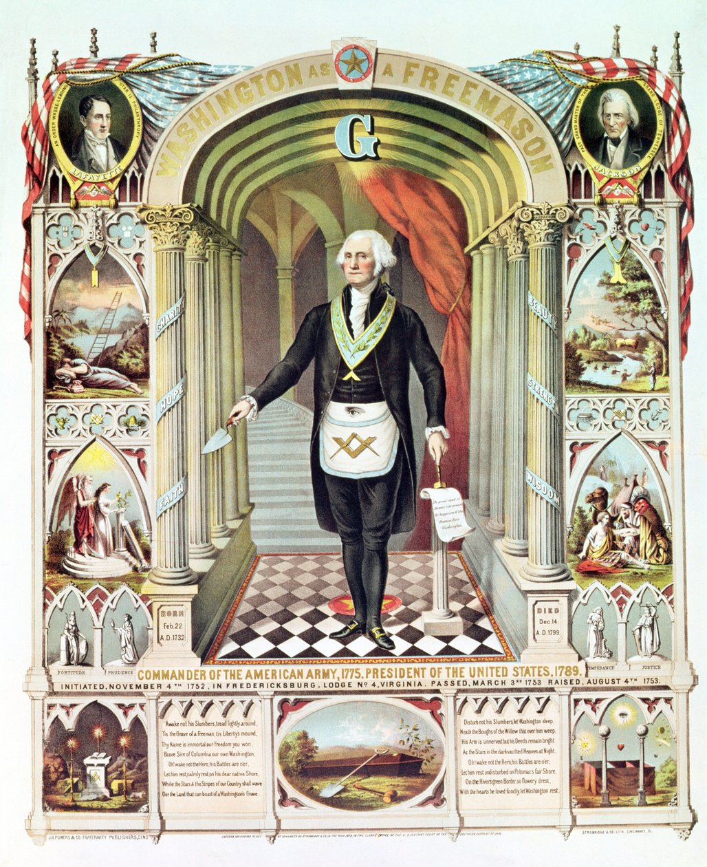 George Washington als Freimaurer von American School