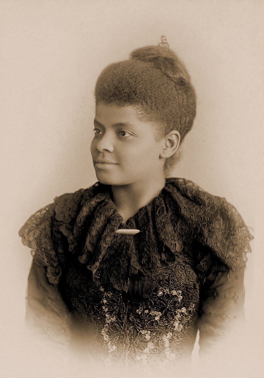 Porträt von Ida B. Wells Barnett, ca. 1893 von American School