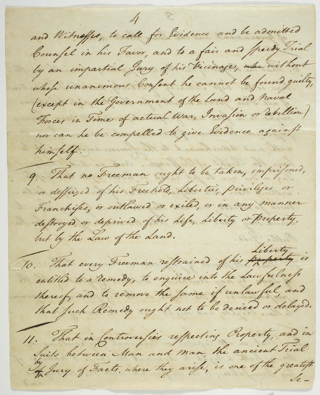 Die Bill of Rights, Kopie unterzeichnet in Federal Hall, 1789 von American School