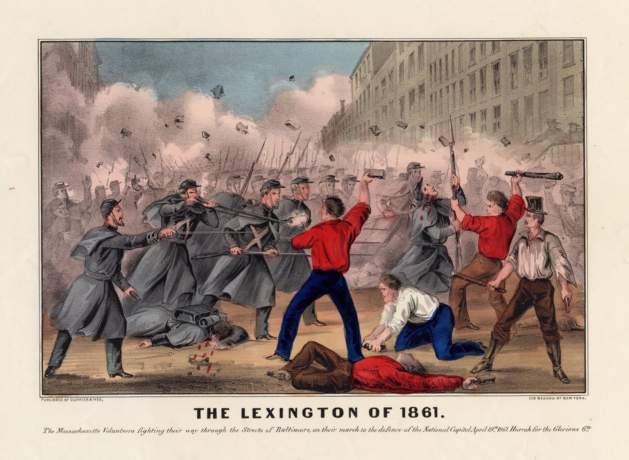 Das Lexington von 1861, veröffentlicht von Currier & Ives, ca. 1861 von American School