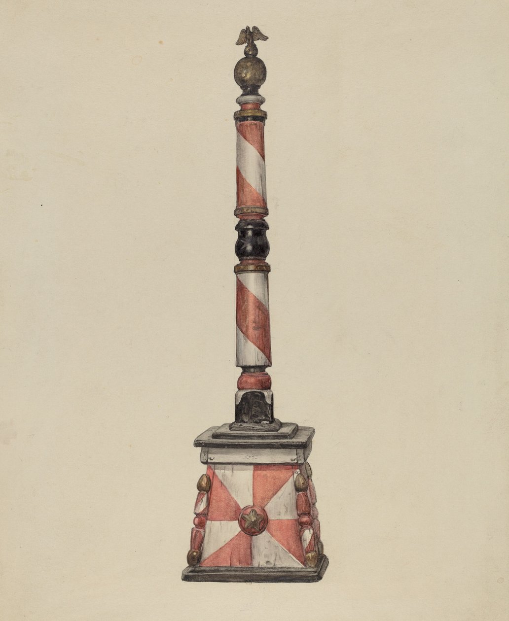 Barberstange von American 20th Century