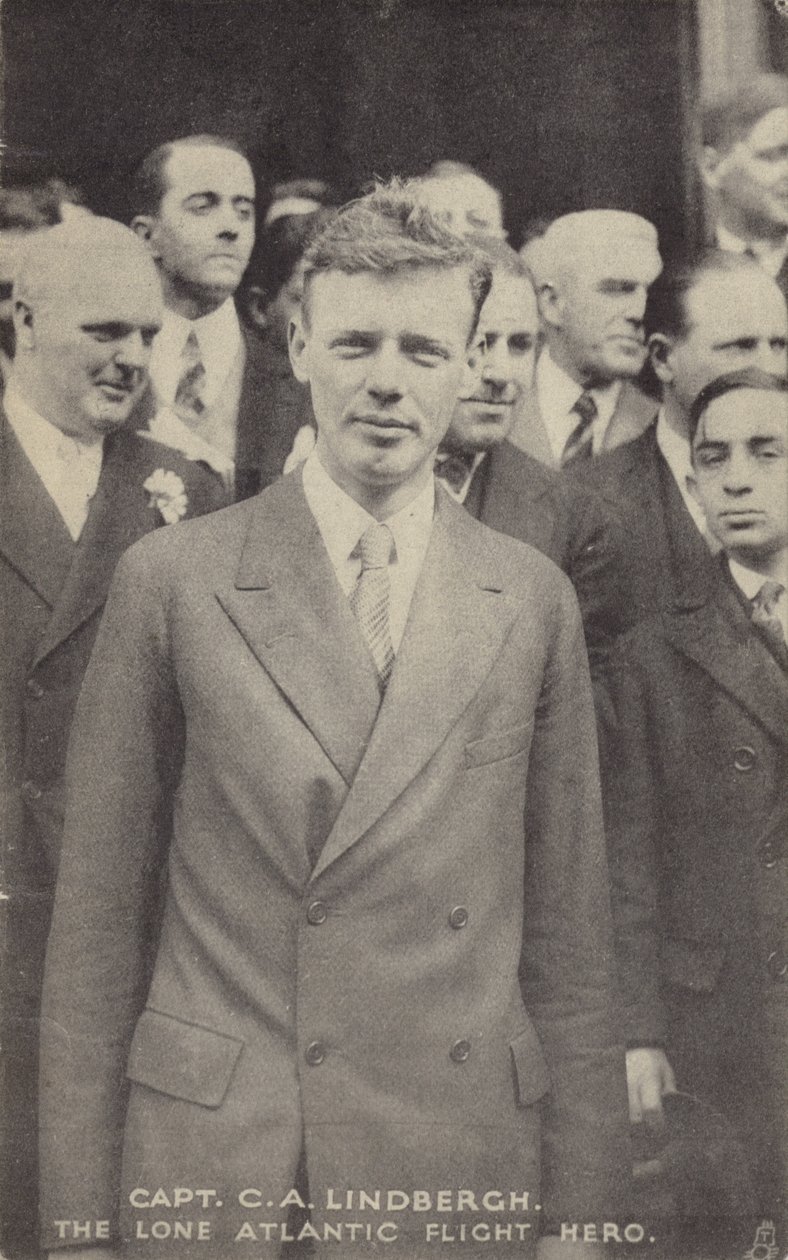 Charles Lindbergh, amerikanischer Flieger, der den ersten Solo-Transatlantikflug machte von American Photographer