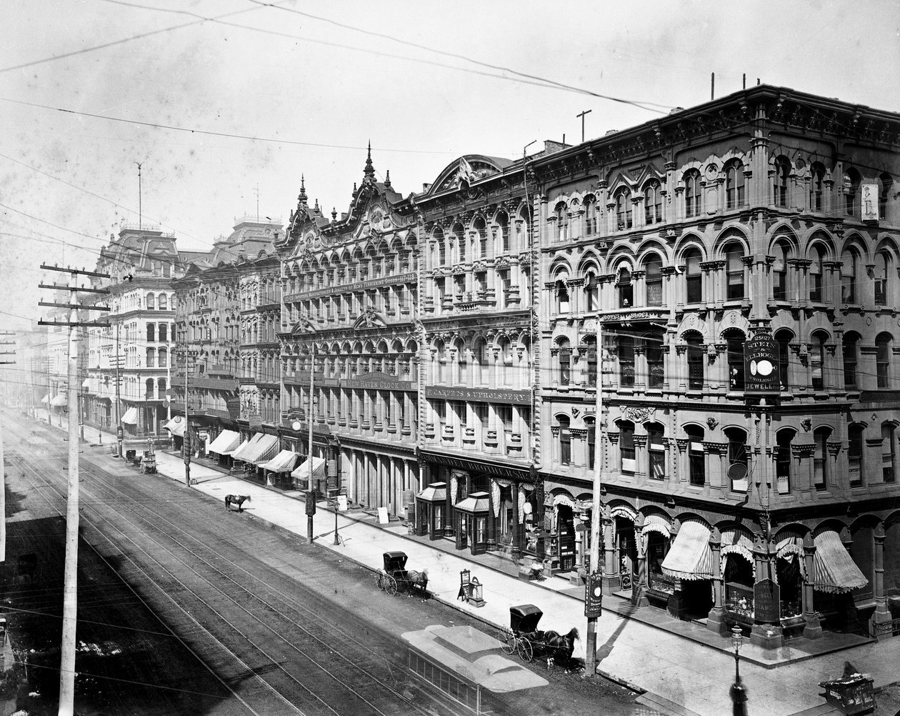 Ostseite der State Street, Blick nach Norden von der Madison Street, Chicago von American Photographer