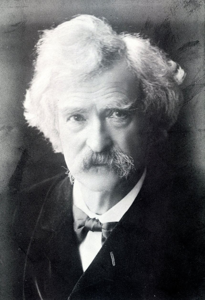 Porträt von Mark Twain (1835 - 1910) von American Photographer