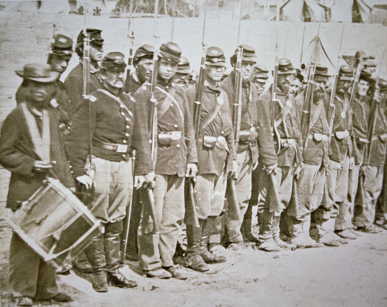Das sechste Maine-Infanterieregiment der Unionsarmee, auf Parade nach der Schlacht von Fredericksburg von American Photographer