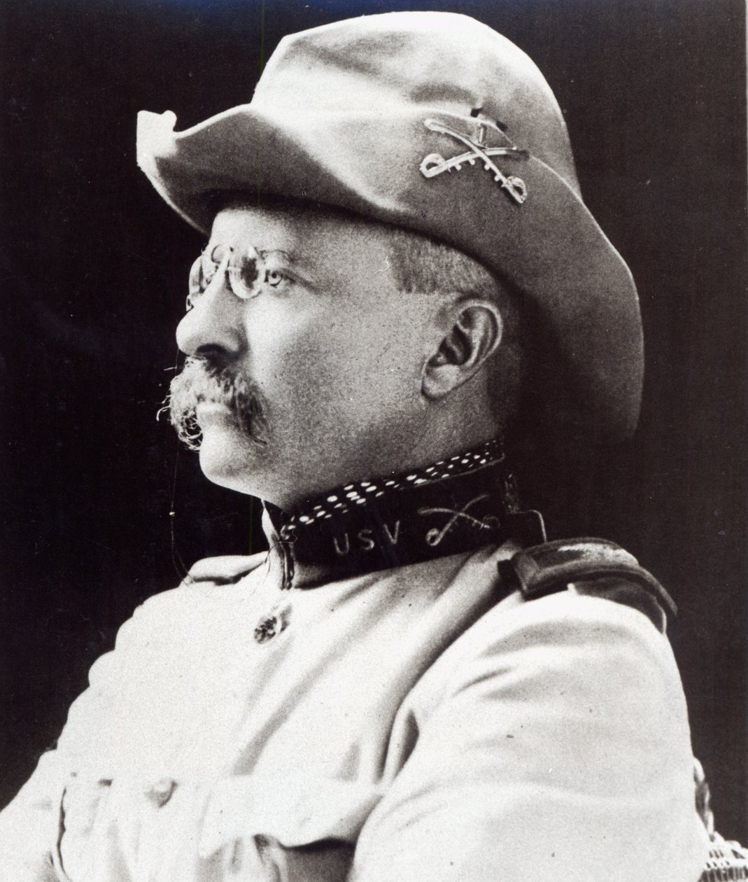 Theodore Roosevelt als Oberstleutnant der 1. US-Freiwilligenkavallerie im Jahr 1898 von American Photographer