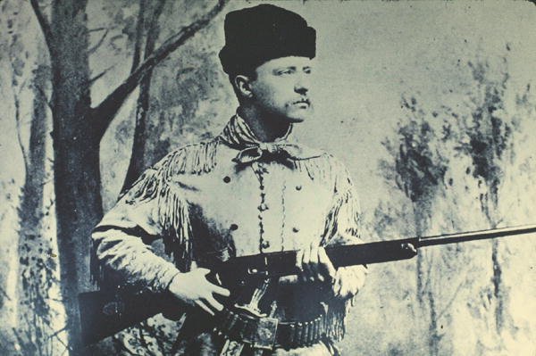 Theodore Roosevelt in Jagdkleidung, ca. 1885 von American Photographer