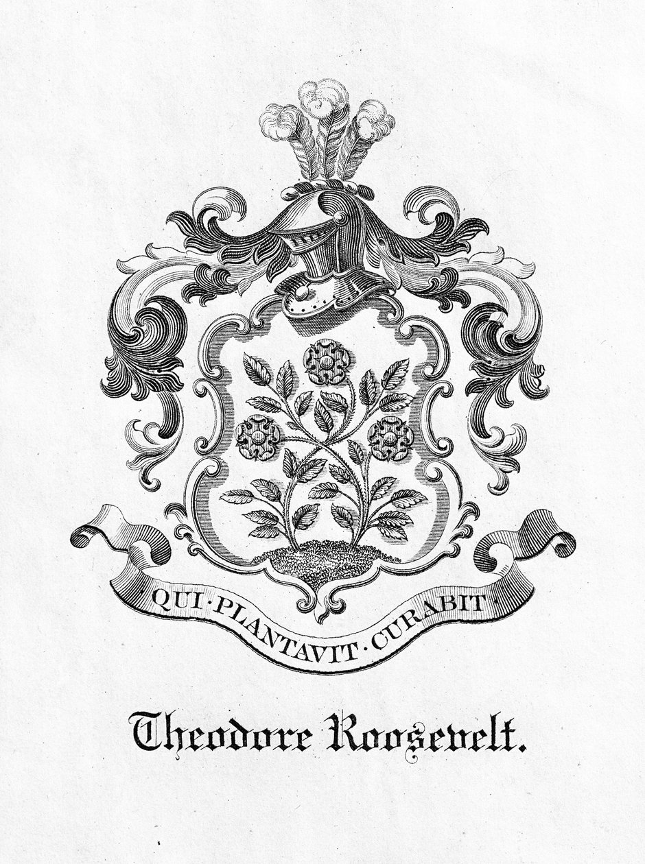 Exlibris von Präsident Theodore Roosevelt (1858-1919) von American School