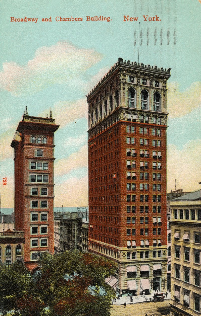 Broadway und Chambers Building, New York, ca. 1900-09