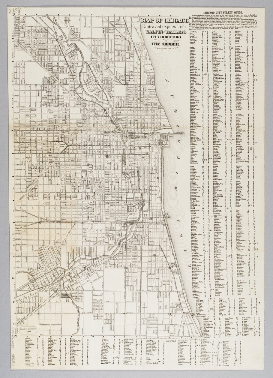 Stadtplan von Chicago von American School