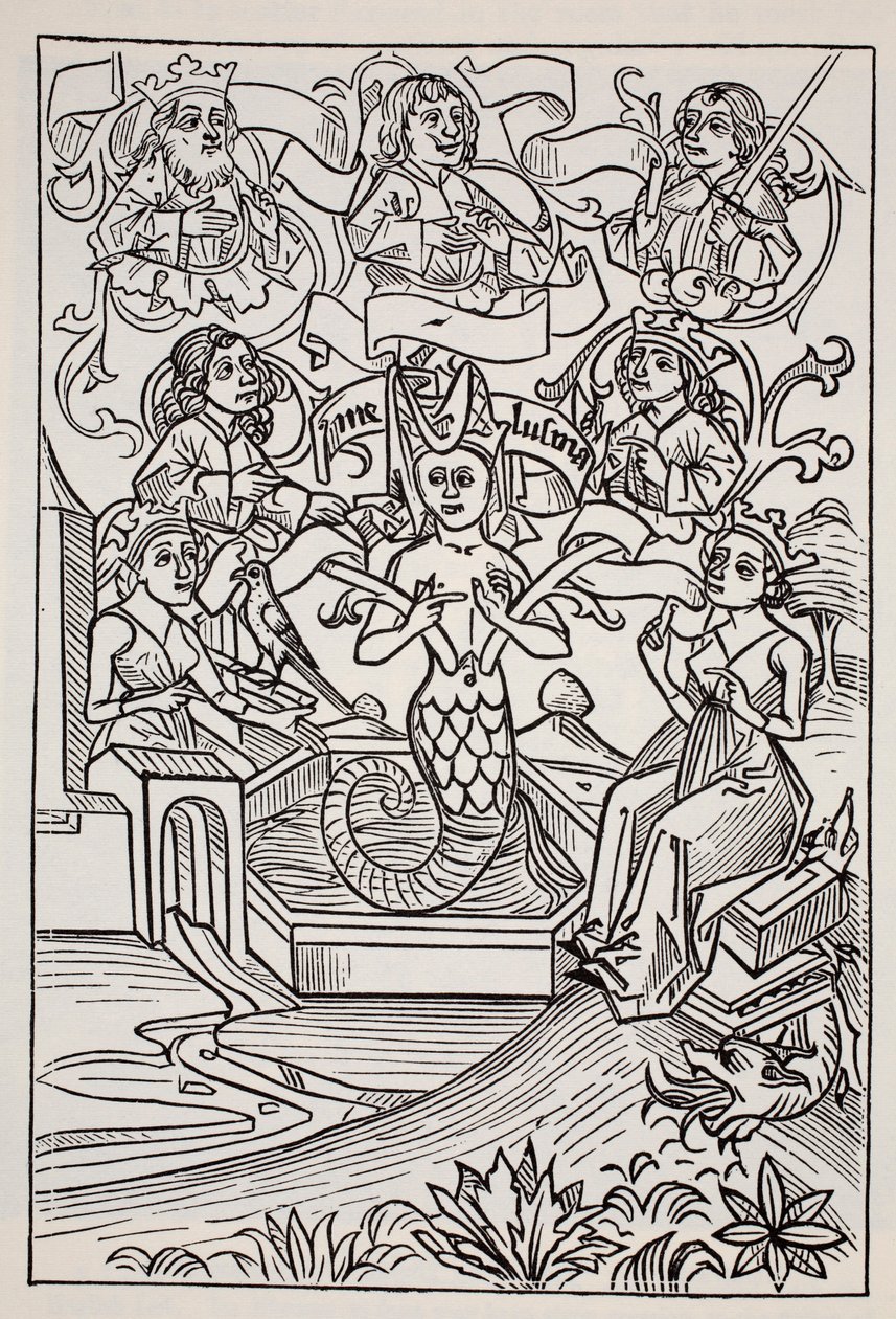 Fee Melusine, aus Der Weltführer zu Gnomen, Feen, Elfen und anderen kleinen Leuten von Thomas Keightley (1789-1872) veröffentlicht 1880 von American School