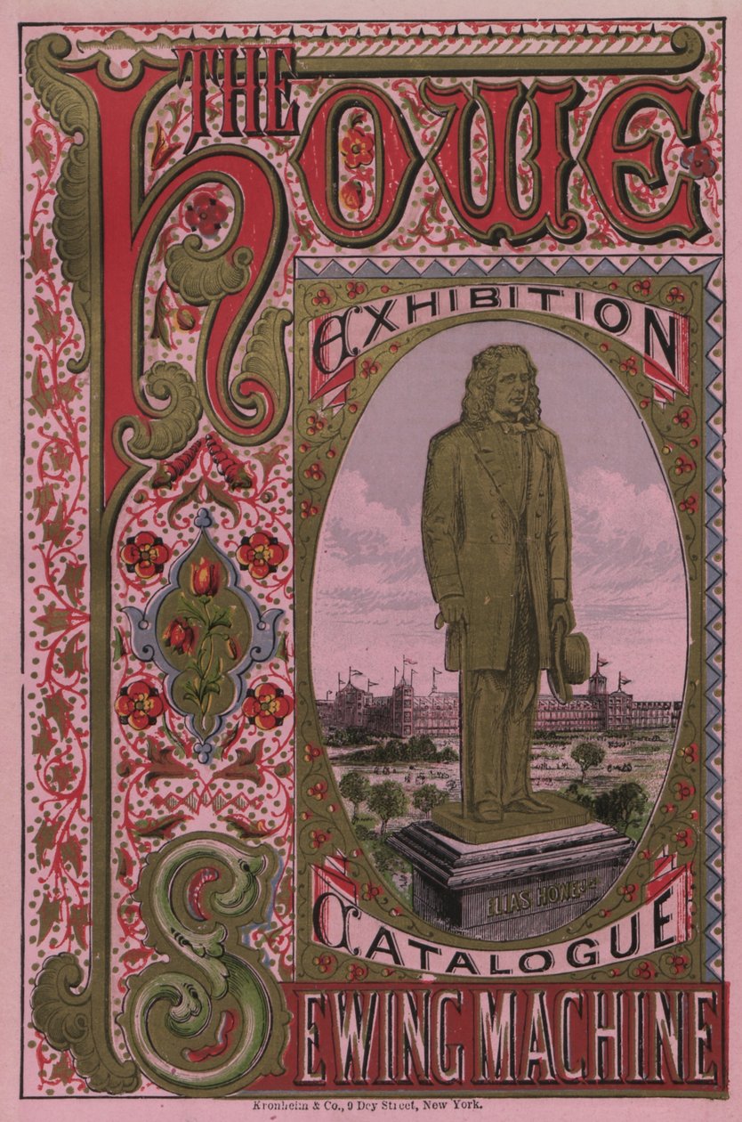 Titelseite des Howe Sewing Machine Exhibition Catalogue, 1876 von American School