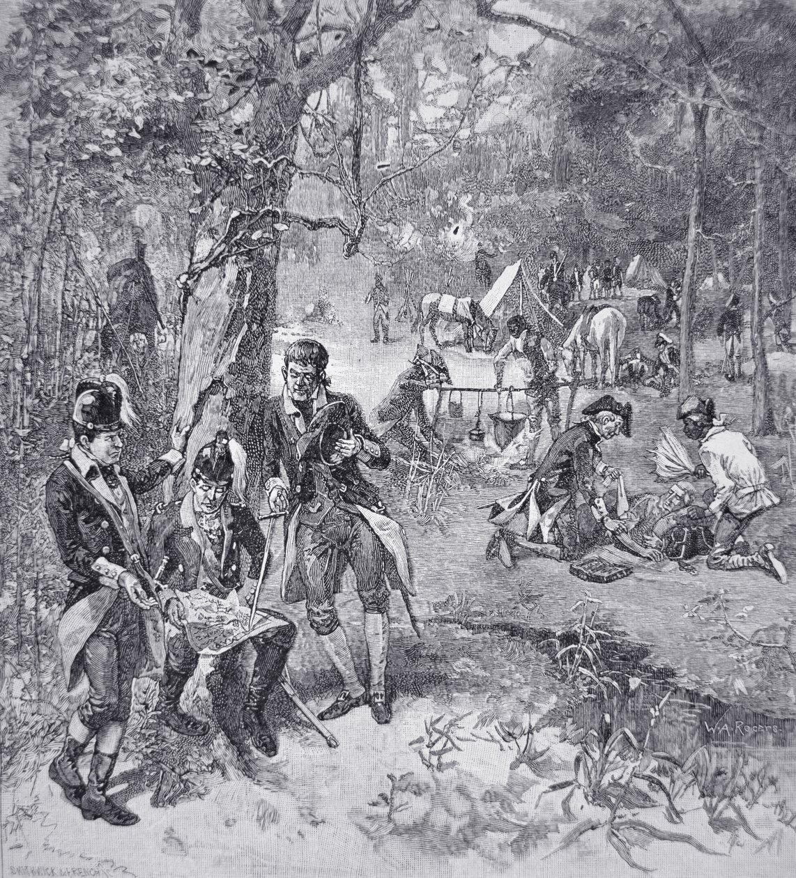 General Francis Marion im Lager von American School