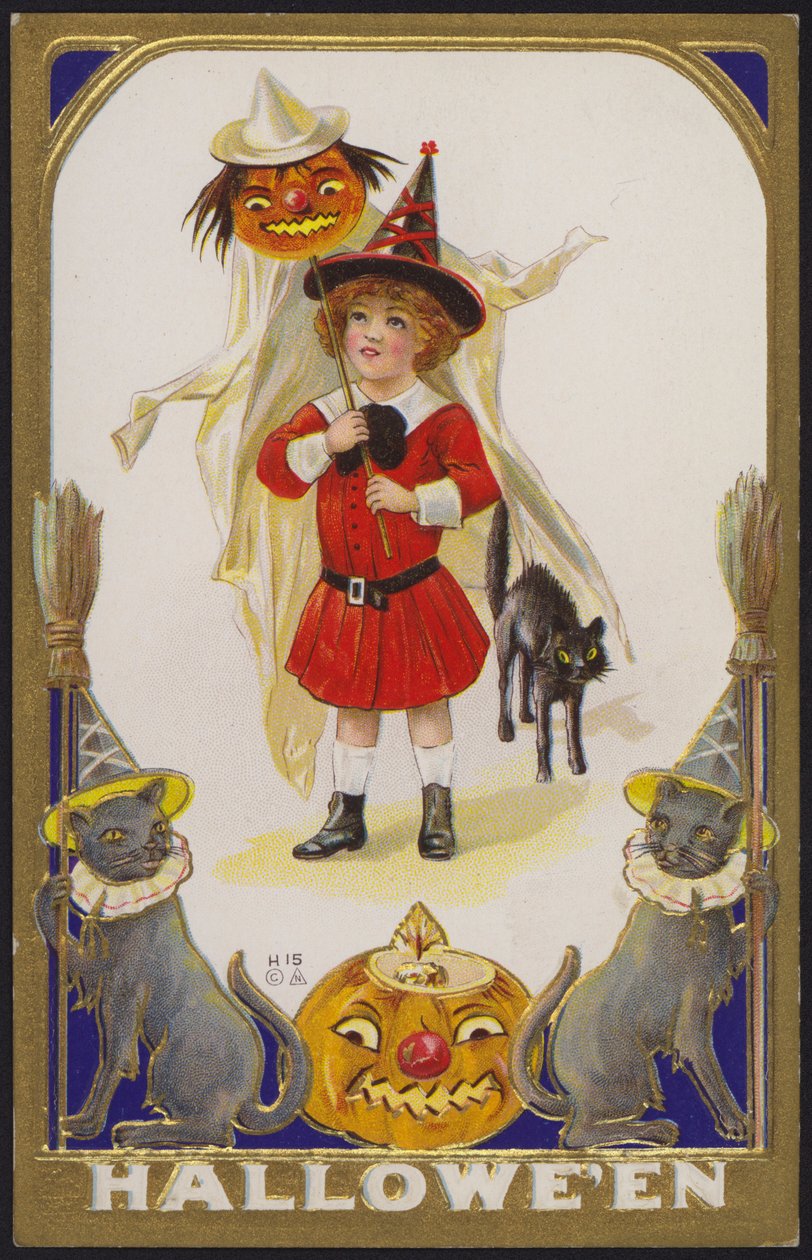 Halloween-Karte von American School
