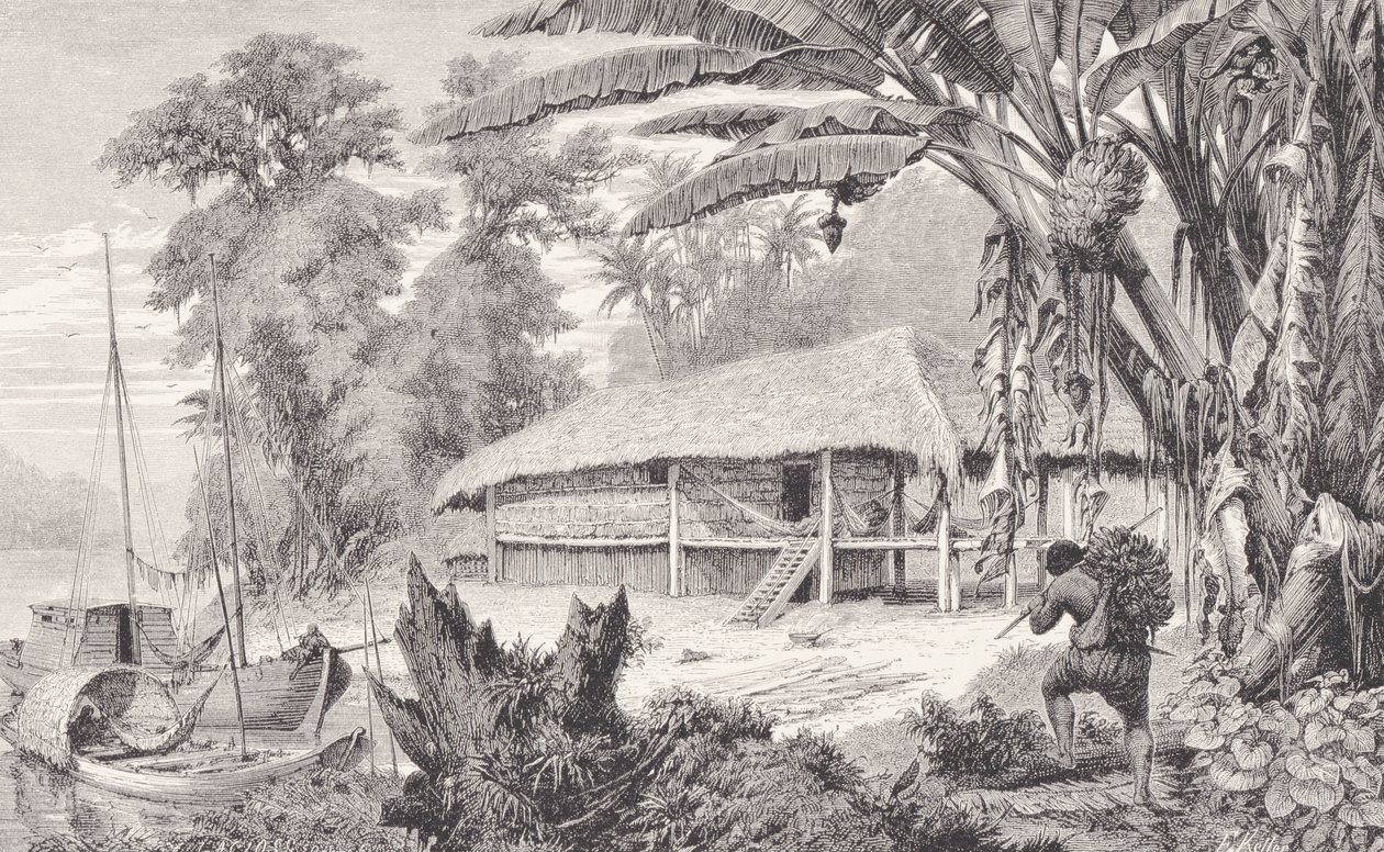 Haus eines wohlhabenden Kautschuksammlers, aus 