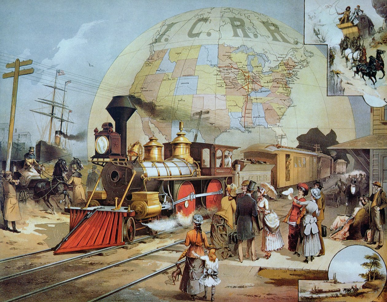 Illinois Central Railroad, ca. 1886 von American School