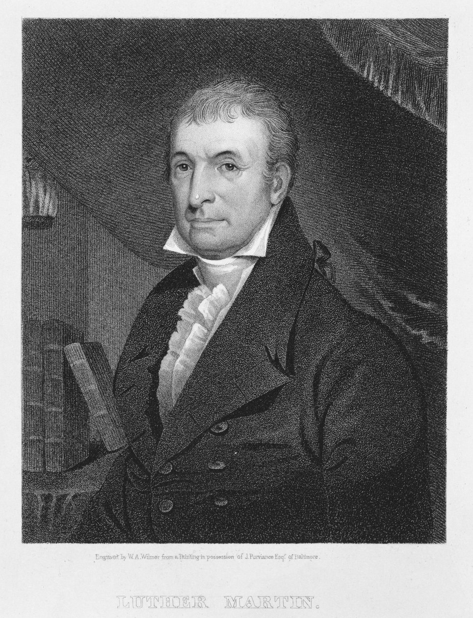 Luther Martin, graviert von William A. Wilmer (ca.1820-55) von American School