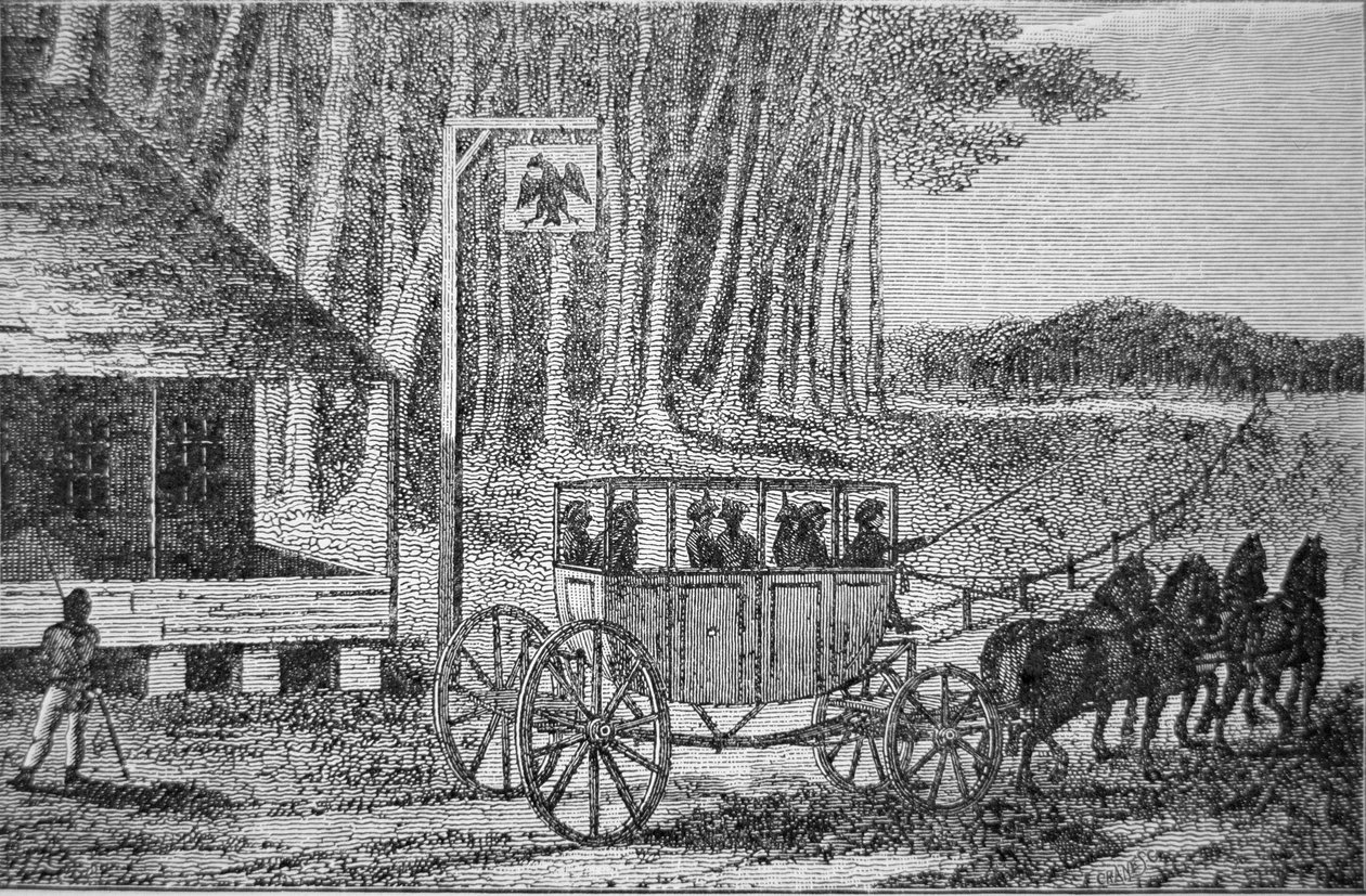 Postkutsche, Illustration aus 