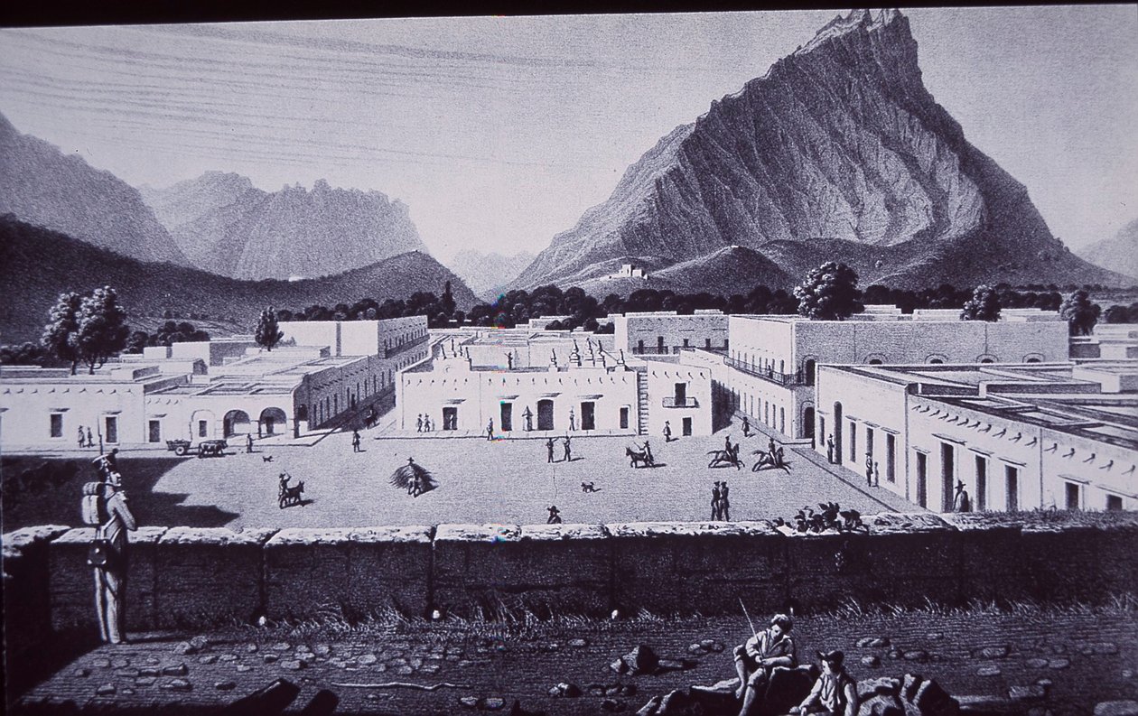 Mexikanisch-Amerikanischer Krieg (1846-48), Monterrey, erobert von General Zachary Taylor von American School
