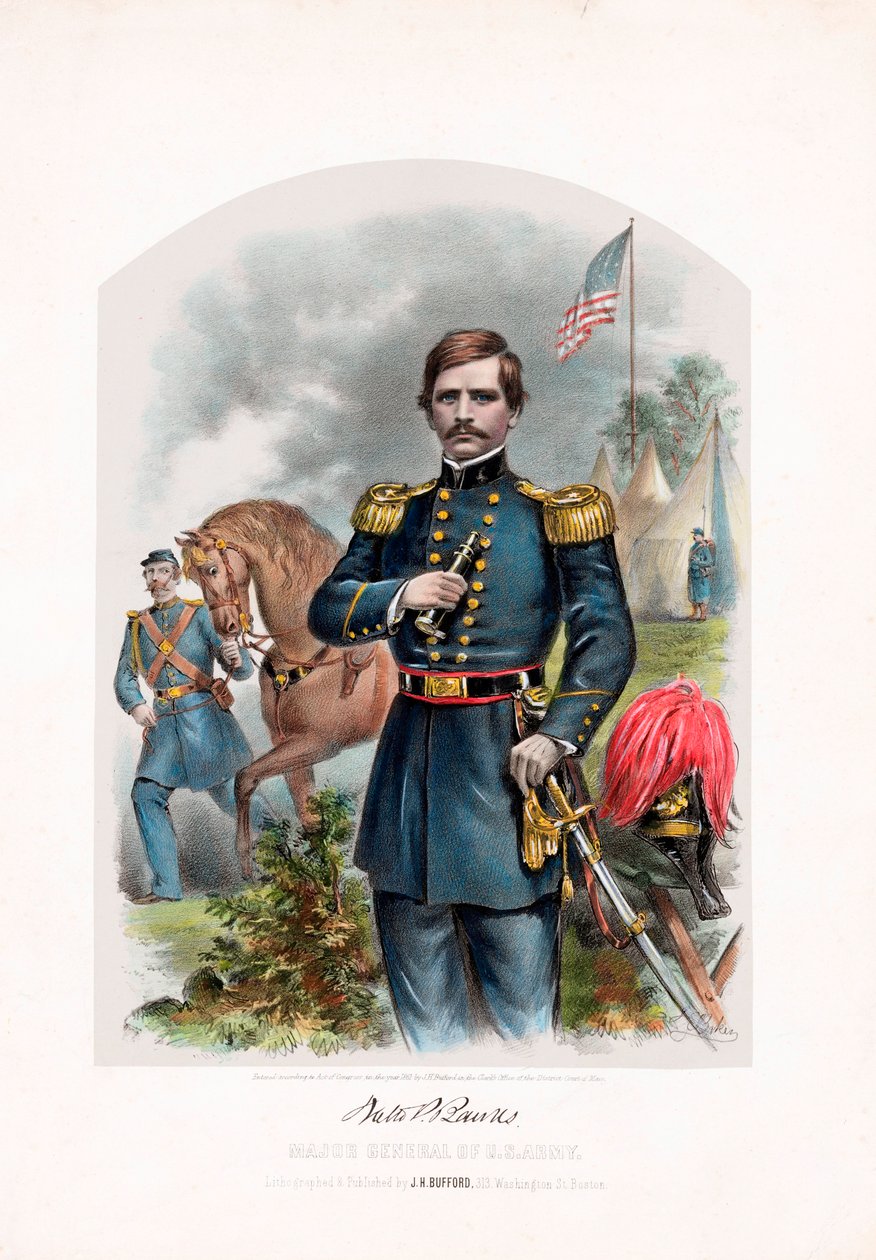 Nathaniel P. Banks, Generalmajor der US-Armee von American School