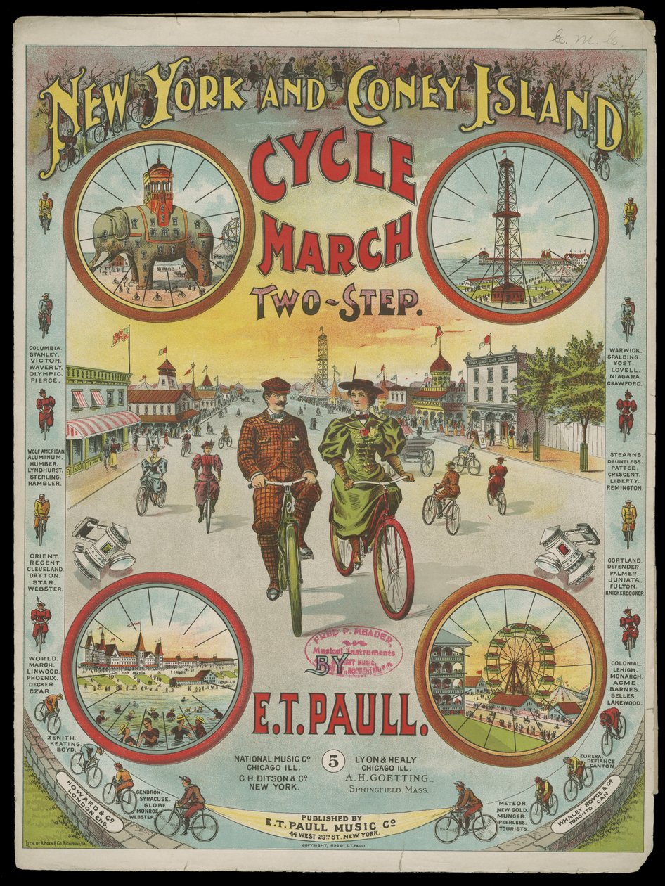 New York und Coney Island Fahrradmarsch von American School