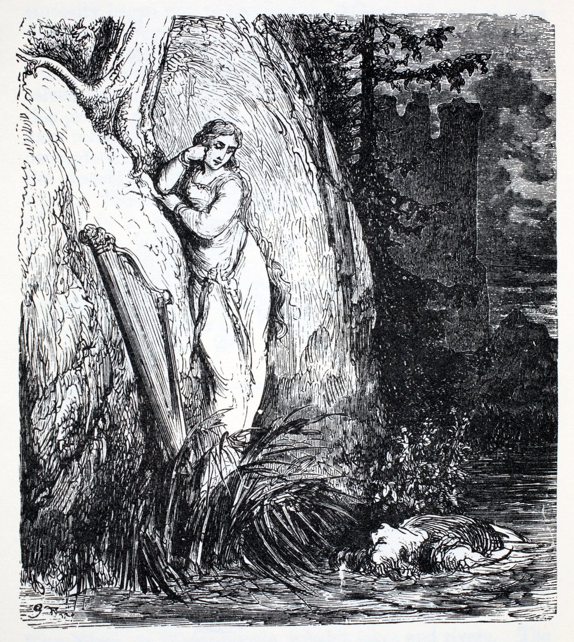 Nixen, aus Der Weltführer zu Gnomen, Feen, Elfen und anderen kleinen Leuten von Thomas Keightley (1789-1872) veröffentlicht 1880 von American School