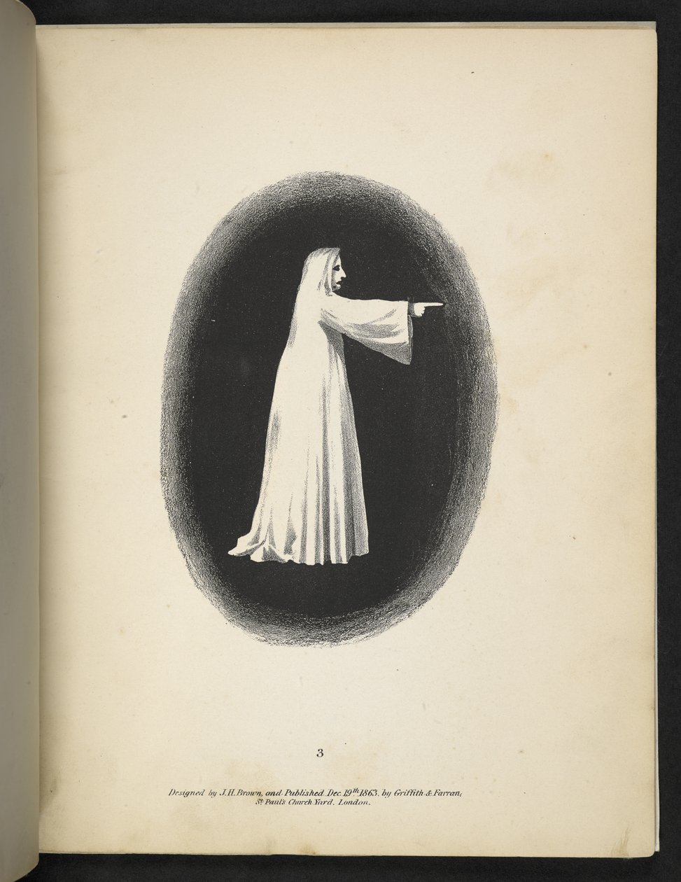 Ein Geist in Weiß. Spectropia; oder, Überraschende spektrale Illusionen, die überall Geister zeigen, und in jeder Farbe, etc. ser. 1 von American School