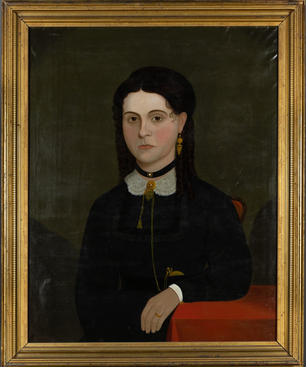 Porträt von Elizabeth Laverton Winn (geb. 1833) 1853-60 von American School