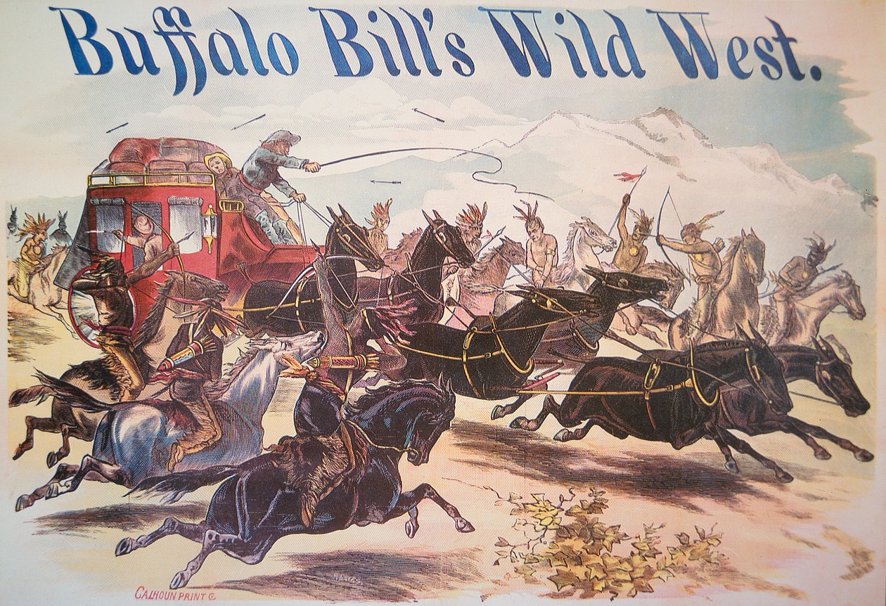 Plakat für Buffalo Bills Wild West Show, ca. 1885 von American School