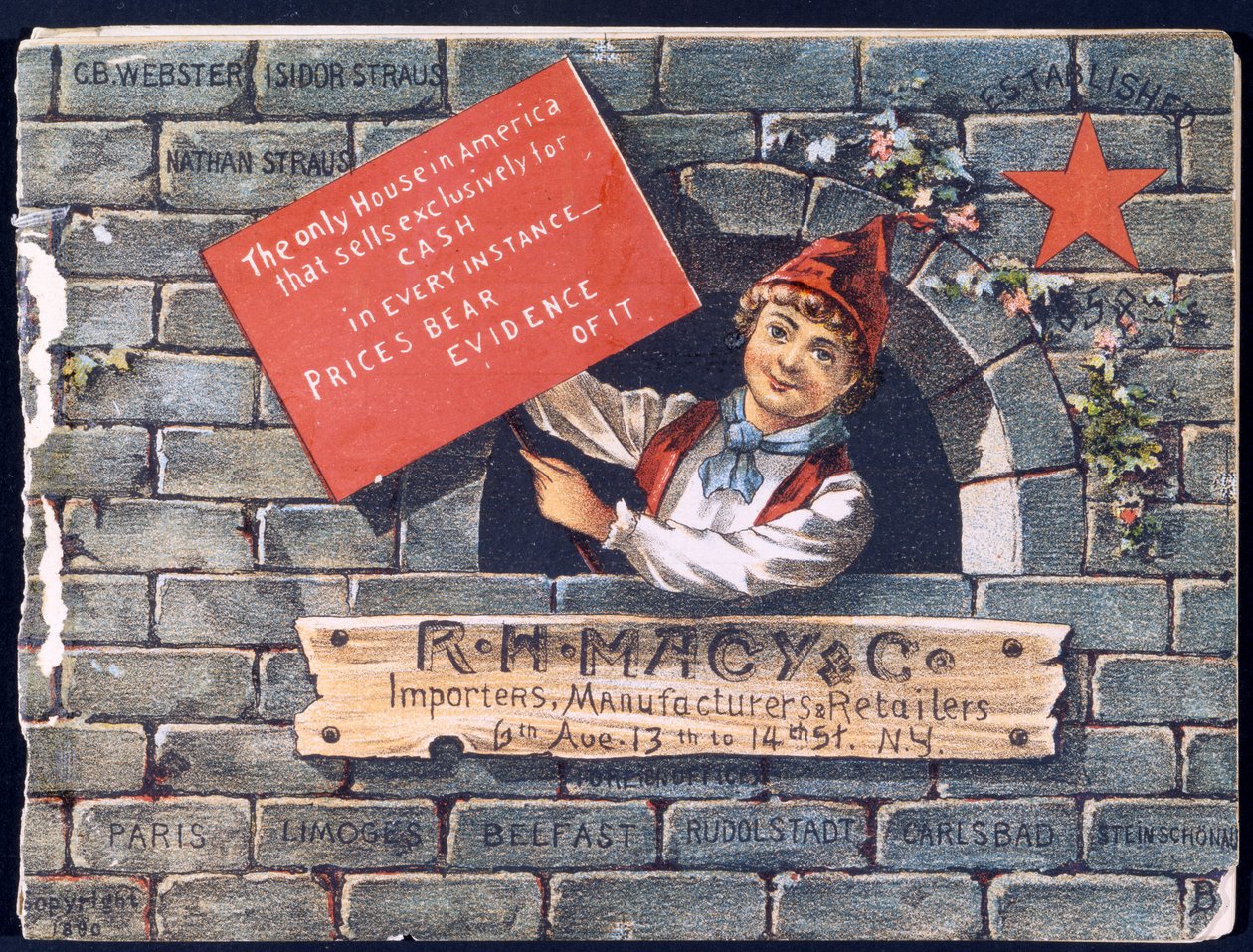 R.H. Macy & Co. Importeure, Hersteller & Einzelhändler, 1890 von American School