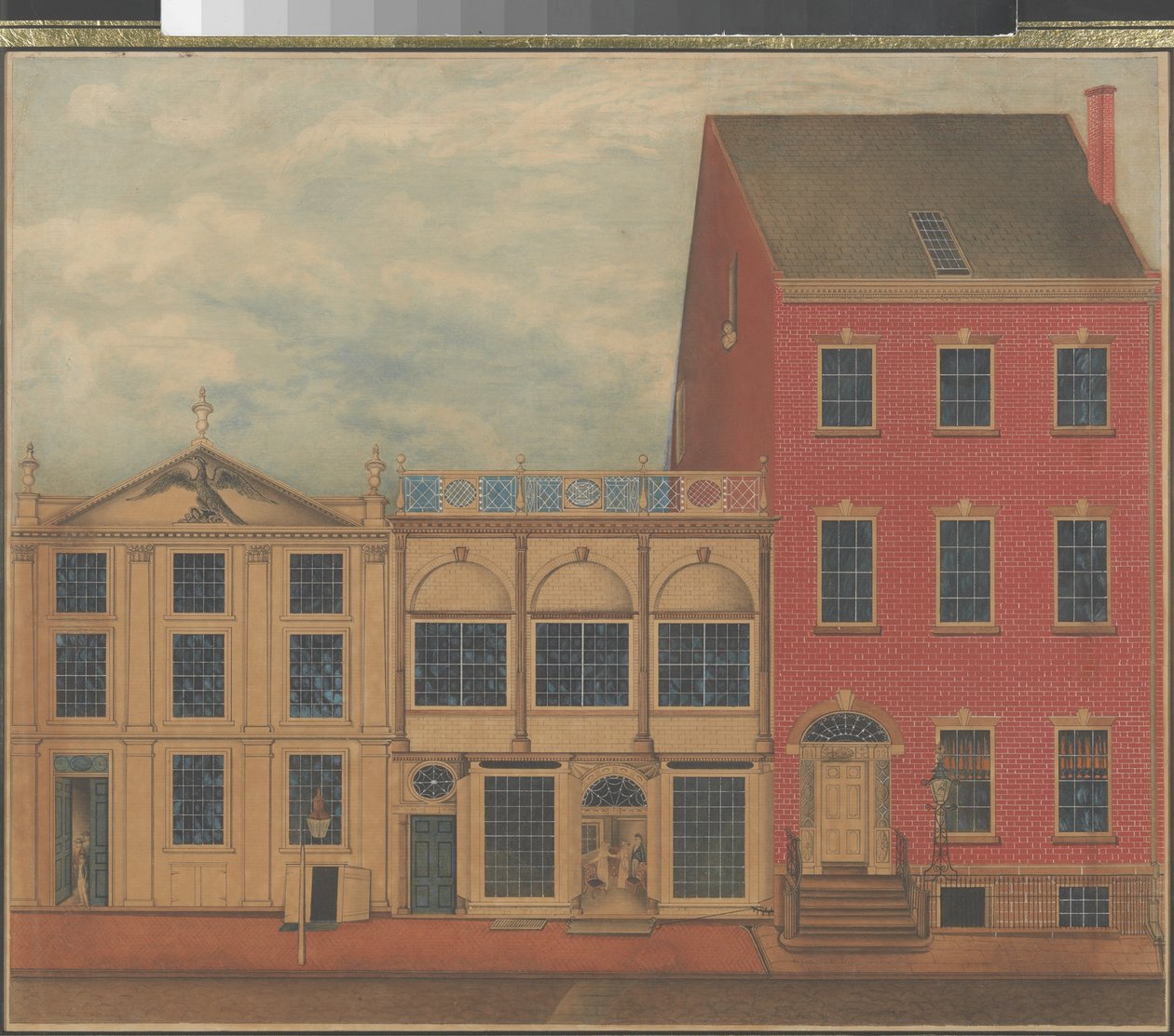 Laden und Lagerhaus von Duncan Phyfe in der Fulton Street in New York City von American School