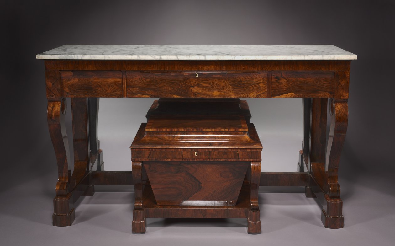 Anrichte und Weinschrank, Firma Duncan Phyfe und Sohn von American School
