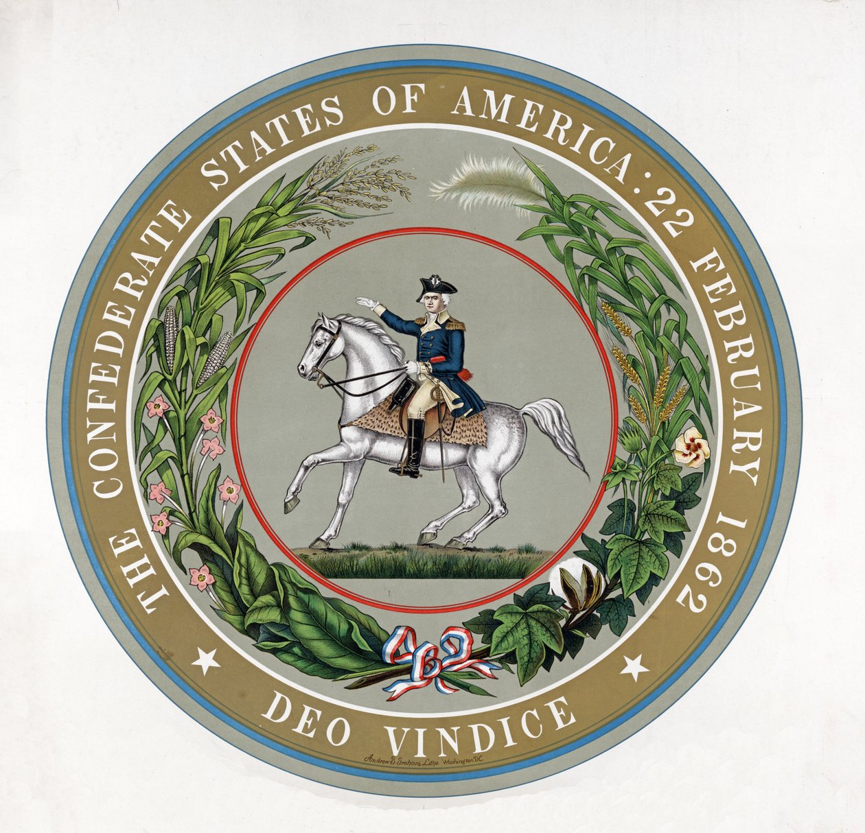 Das Große Siegel der Konföderierten Staaten von Amerika: 22. Februar 1862 - Deo Vindice, veröffentlicht 1911 von American School