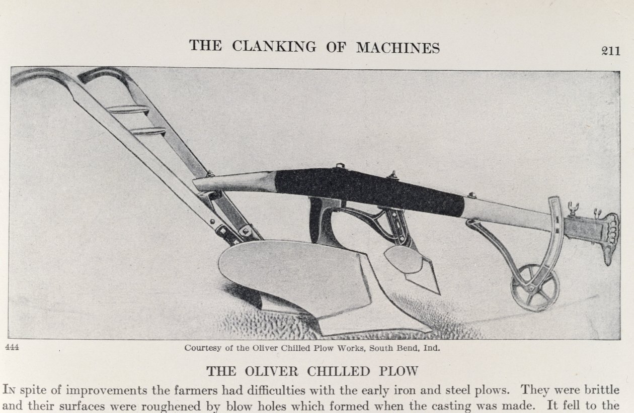 Der Oliver Chilled Plow, aus The Pageant of America, Bd.3, von Ralph Henry Gabriel, 1926 von American School