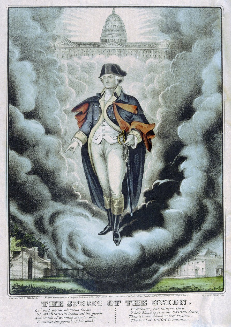 Der Geist der Union, veröffentlicht 1860 von American School