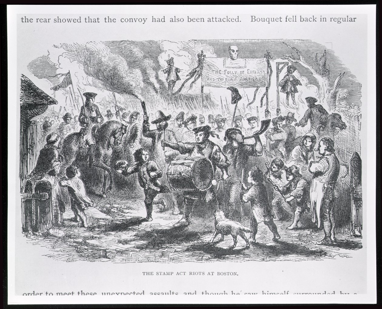 Die Stamp Act Unruhen in Boston, 25. August 1765, aus 