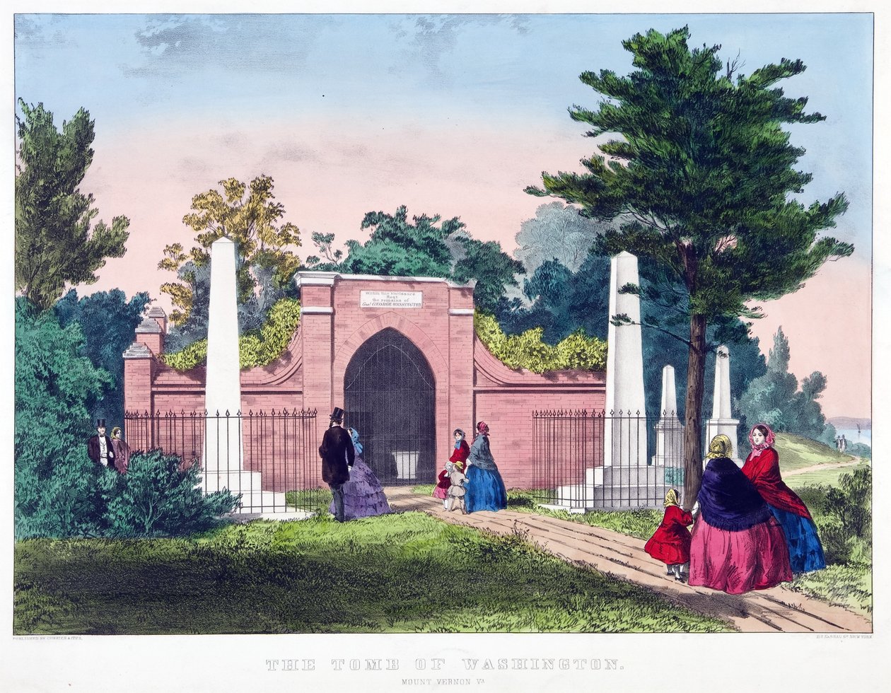 Das Grab von Washington, Mount Vernon, Va. von American School
