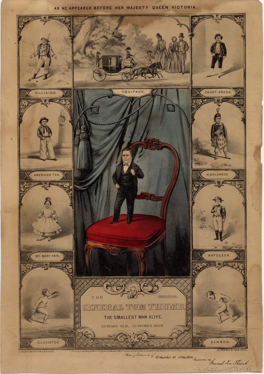 Der ursprüngliche General Tom Thumb: der kleinste lebende Mann von American School