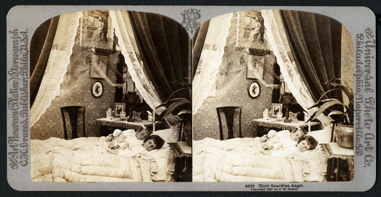 Ihr Schutzengel, 1897 (Stereograph) von American School
