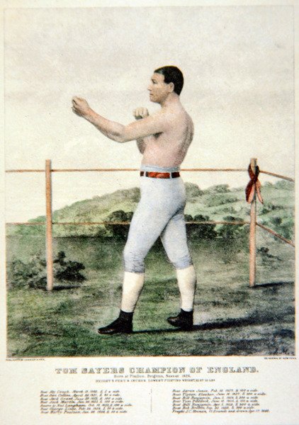 Tom Sayers, nach einem Druck von Currier & Ives von American School