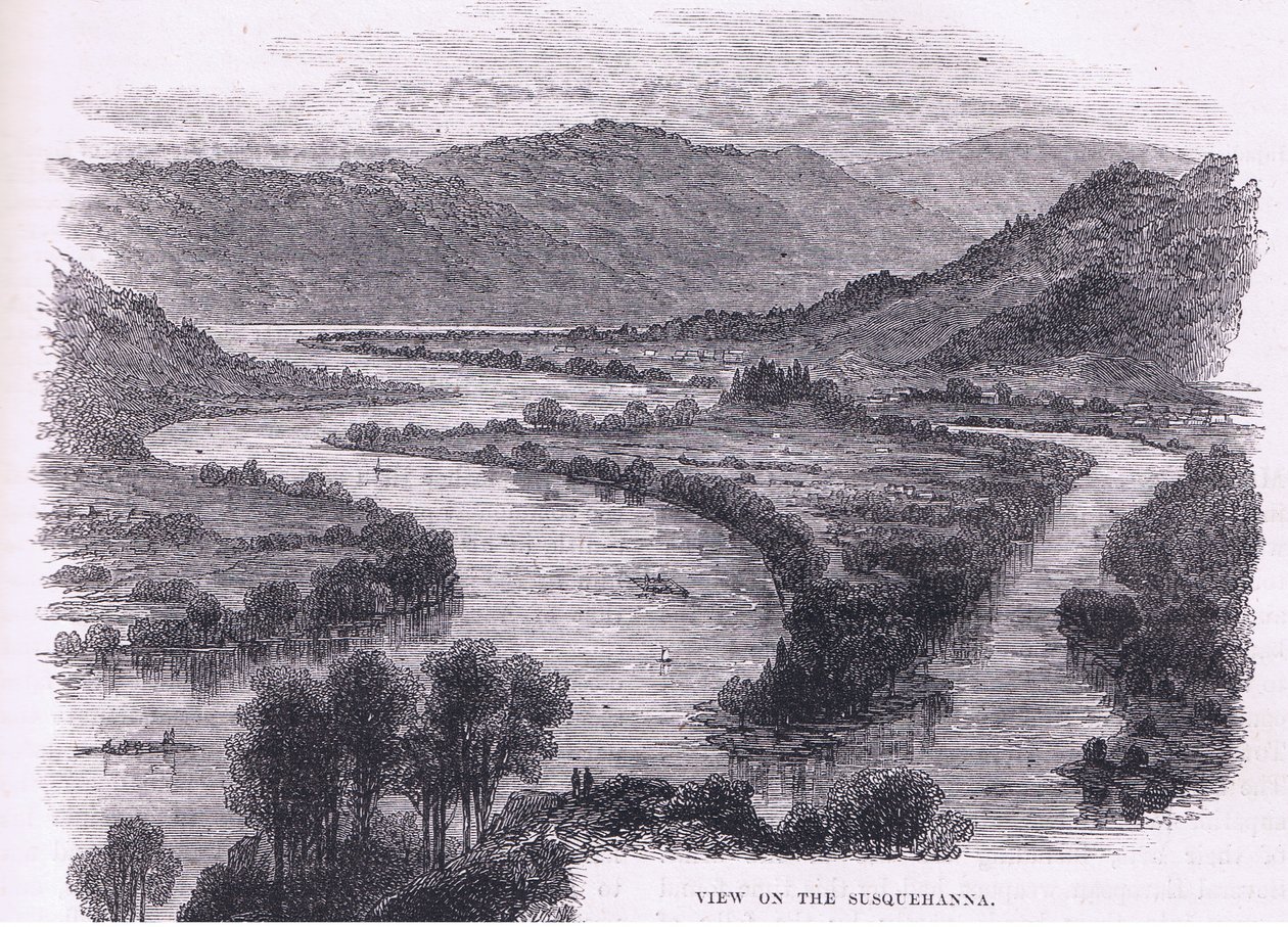 Ansicht des Susquehanna, Illustration aus Cassell