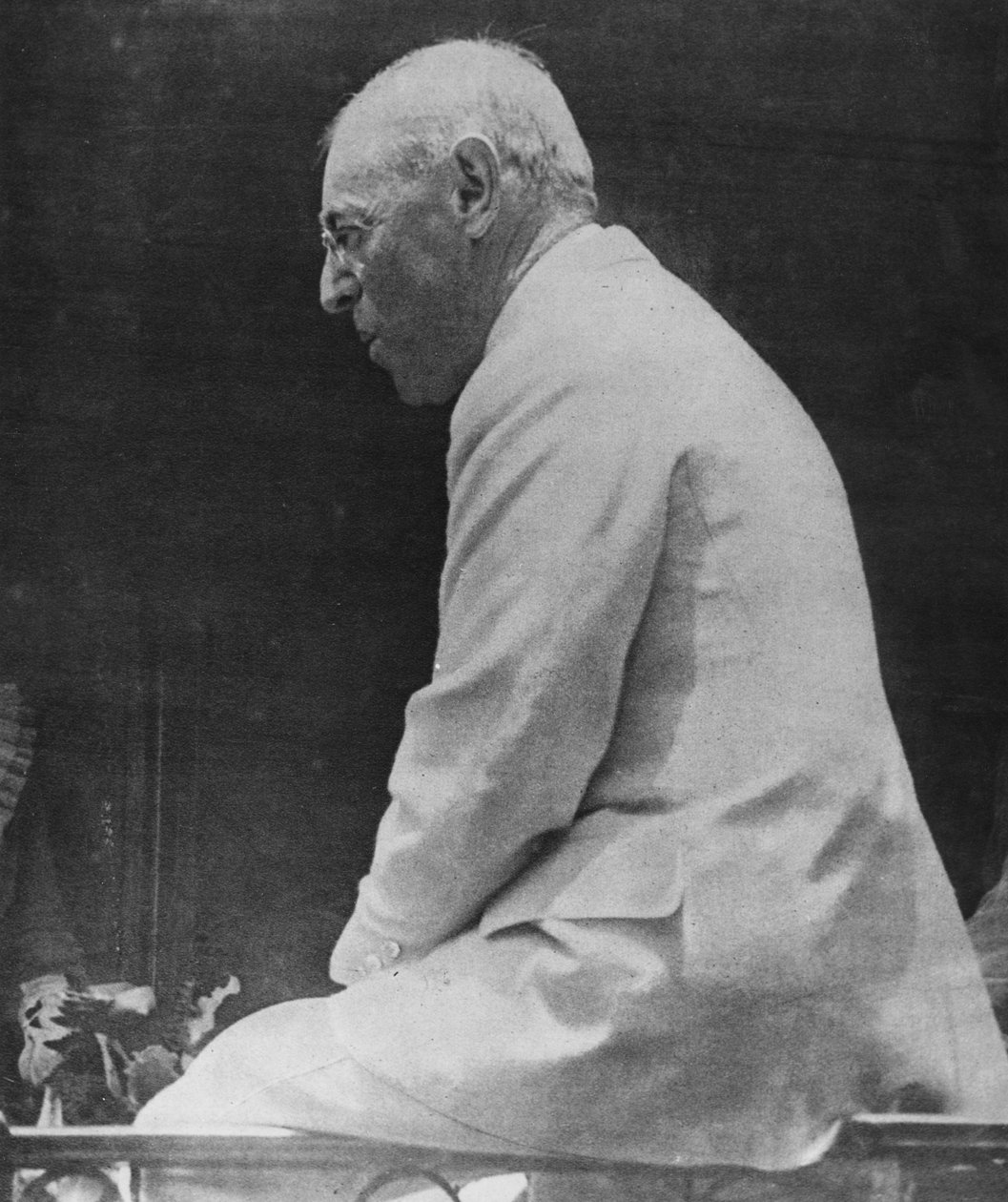Woodrow Wilson (1856-1924), 28. Präsident der Vereinigten Staaten, aus Le Miroir, 1918 von American School