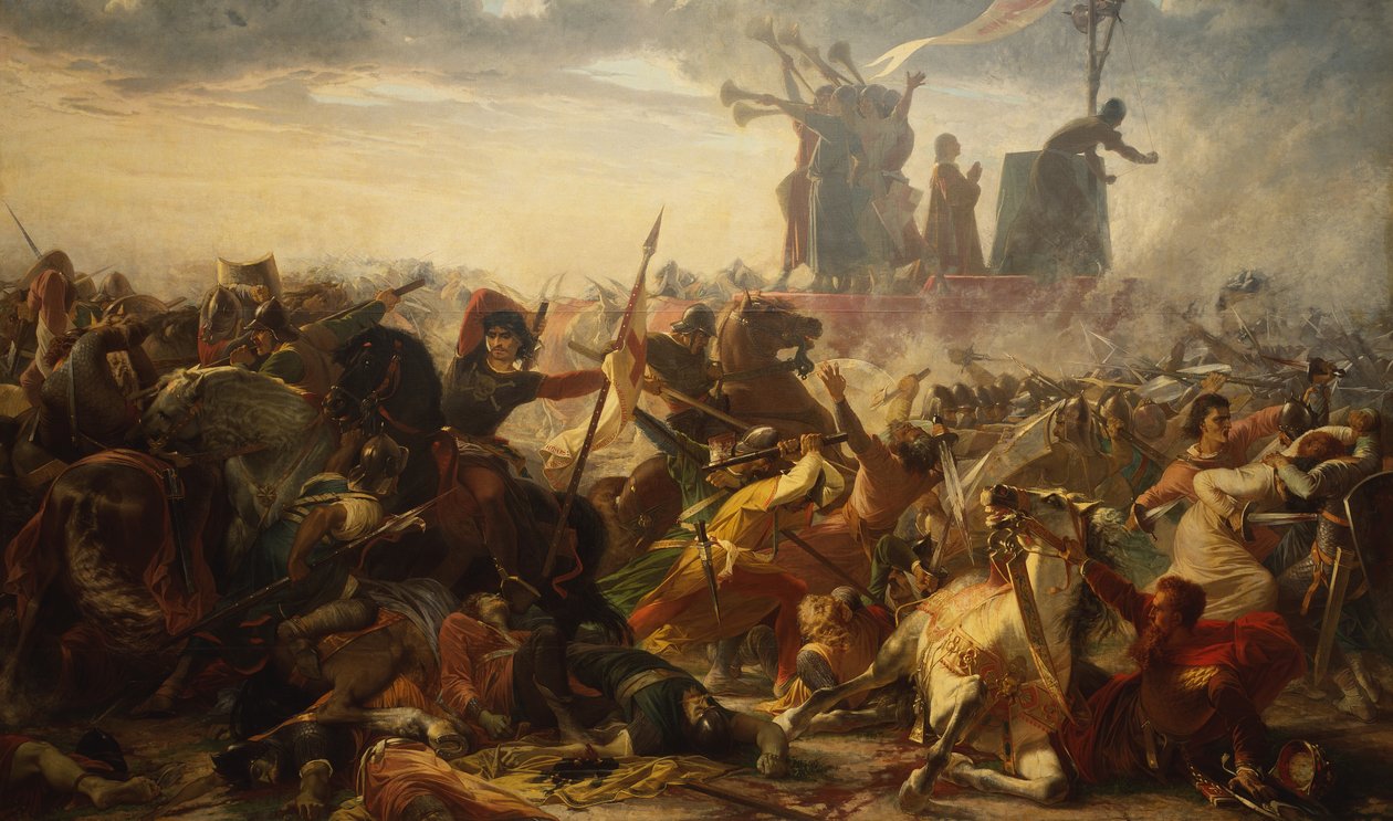 Schlacht von Legnano, 29. Mai 1176 von Amos Cassioli