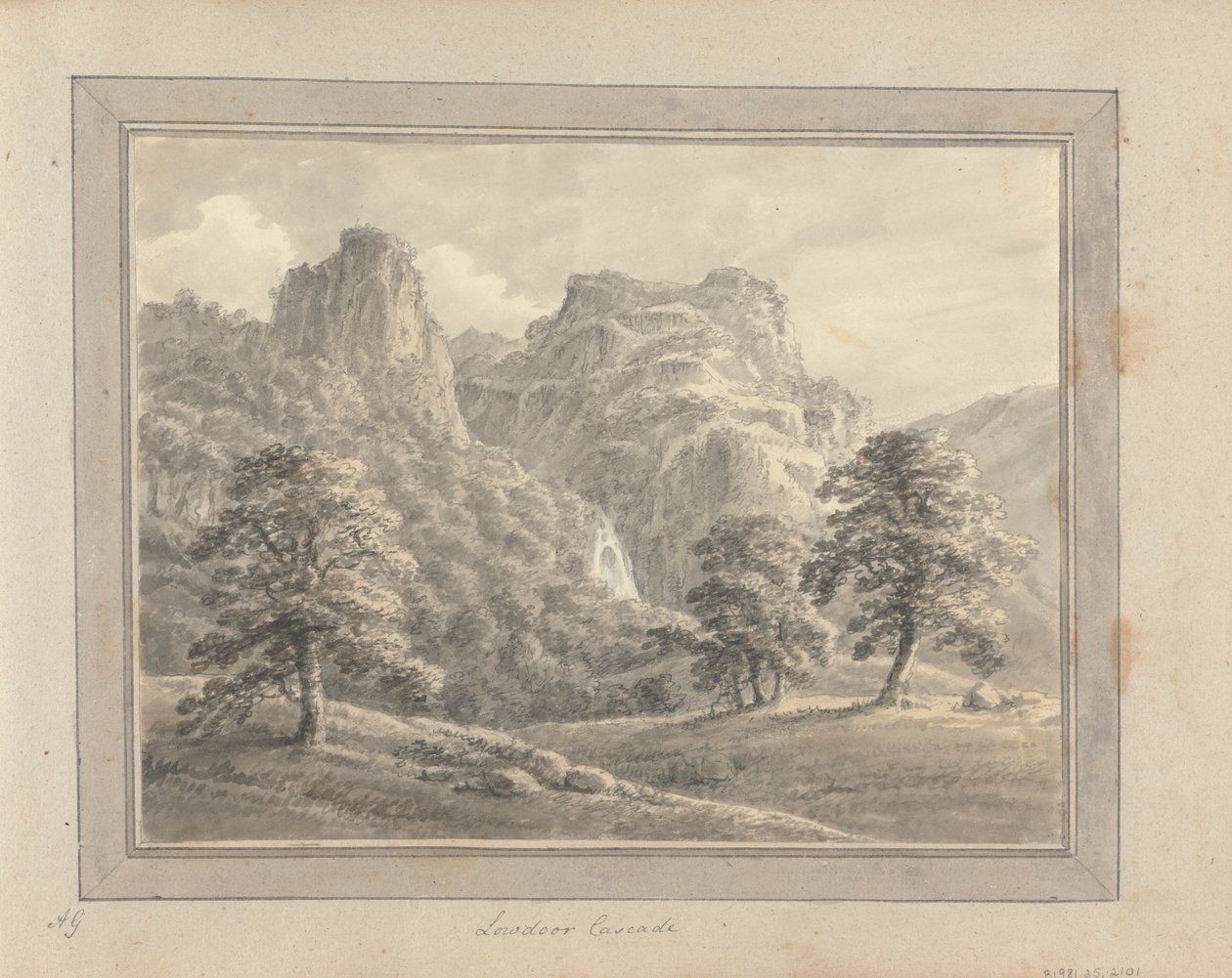 Ansichten in England, Schottland und Wales: Tour in Schottland; Lowdoor Cascade von Amos Green