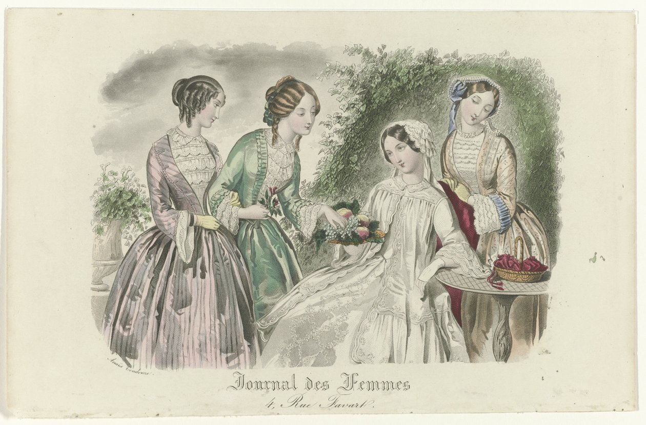 Journal des Femmes, ca. 1850: 4, Rue Favart von Anaïs Colin Toudouze